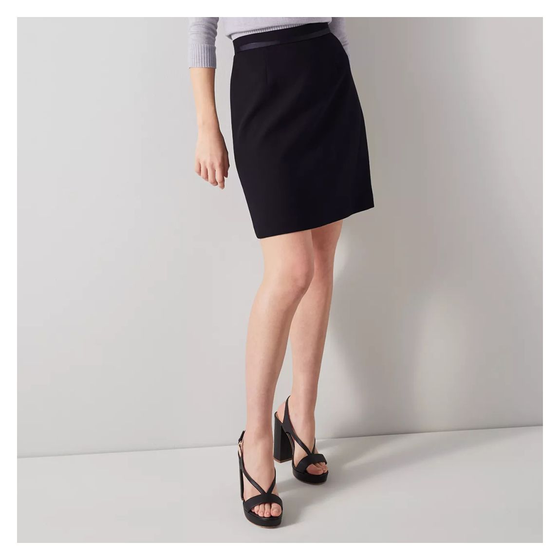 Navy Nolan Skirt main product photo