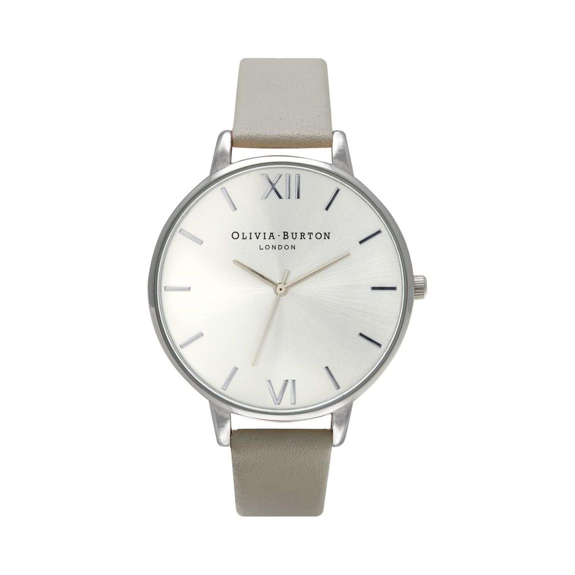 Midi Dial Watch Grey Leather Strap Wo - Gray Watches main product photo
