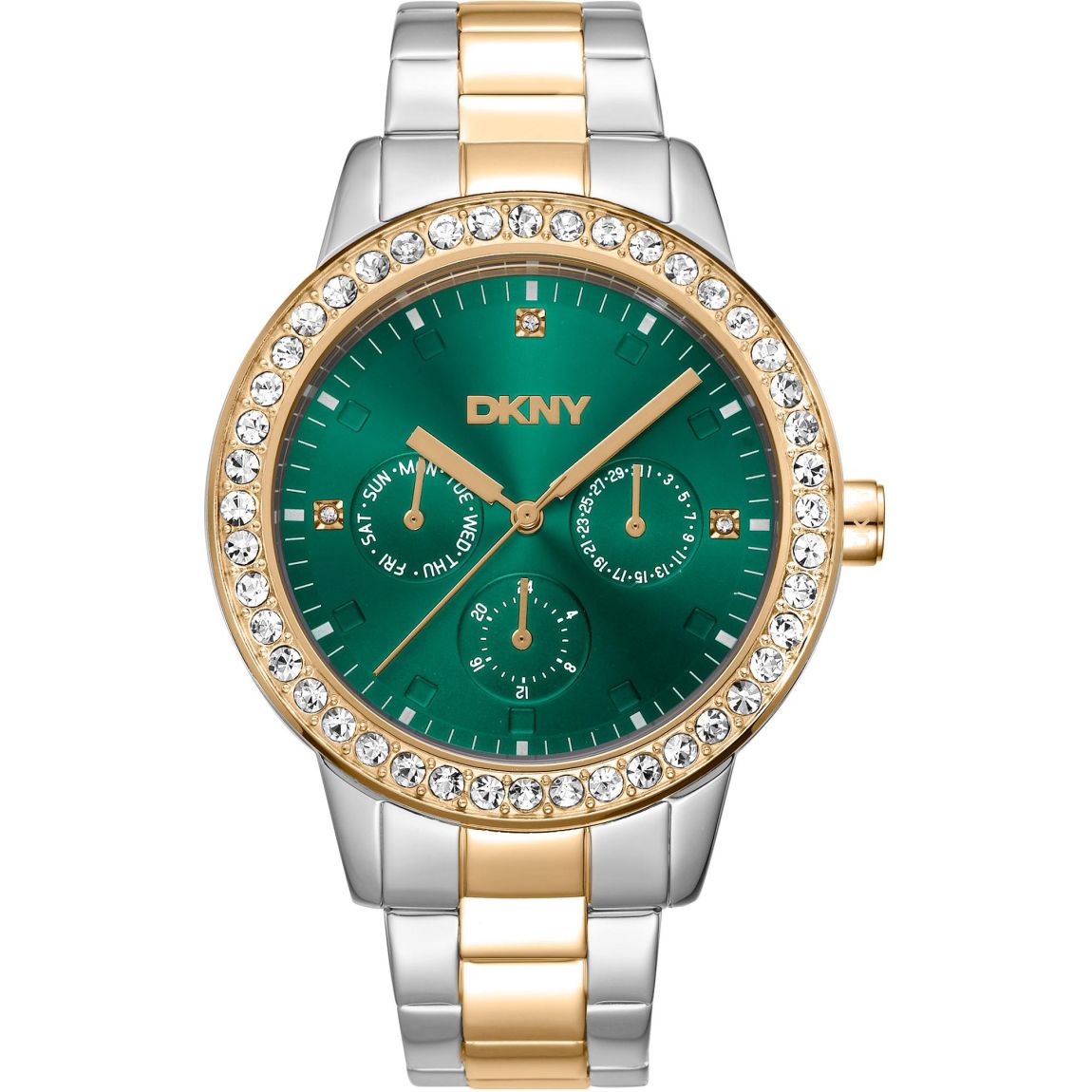 TwoTone CrystalAccented Watch Wo - Grey Watches main product photo