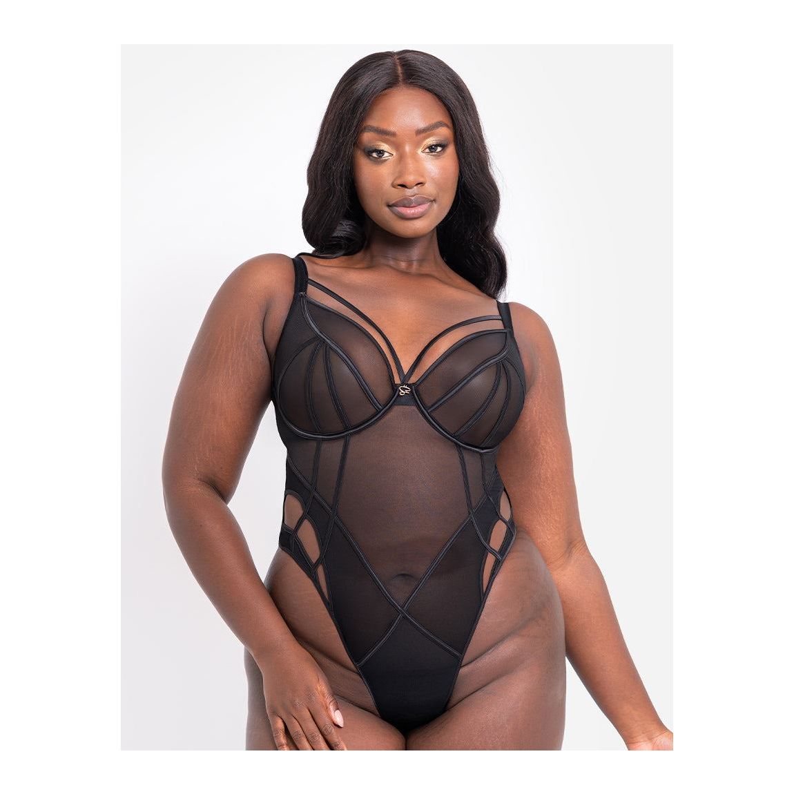 Scantilly Senses Plunge Bodysuit Black main product photo