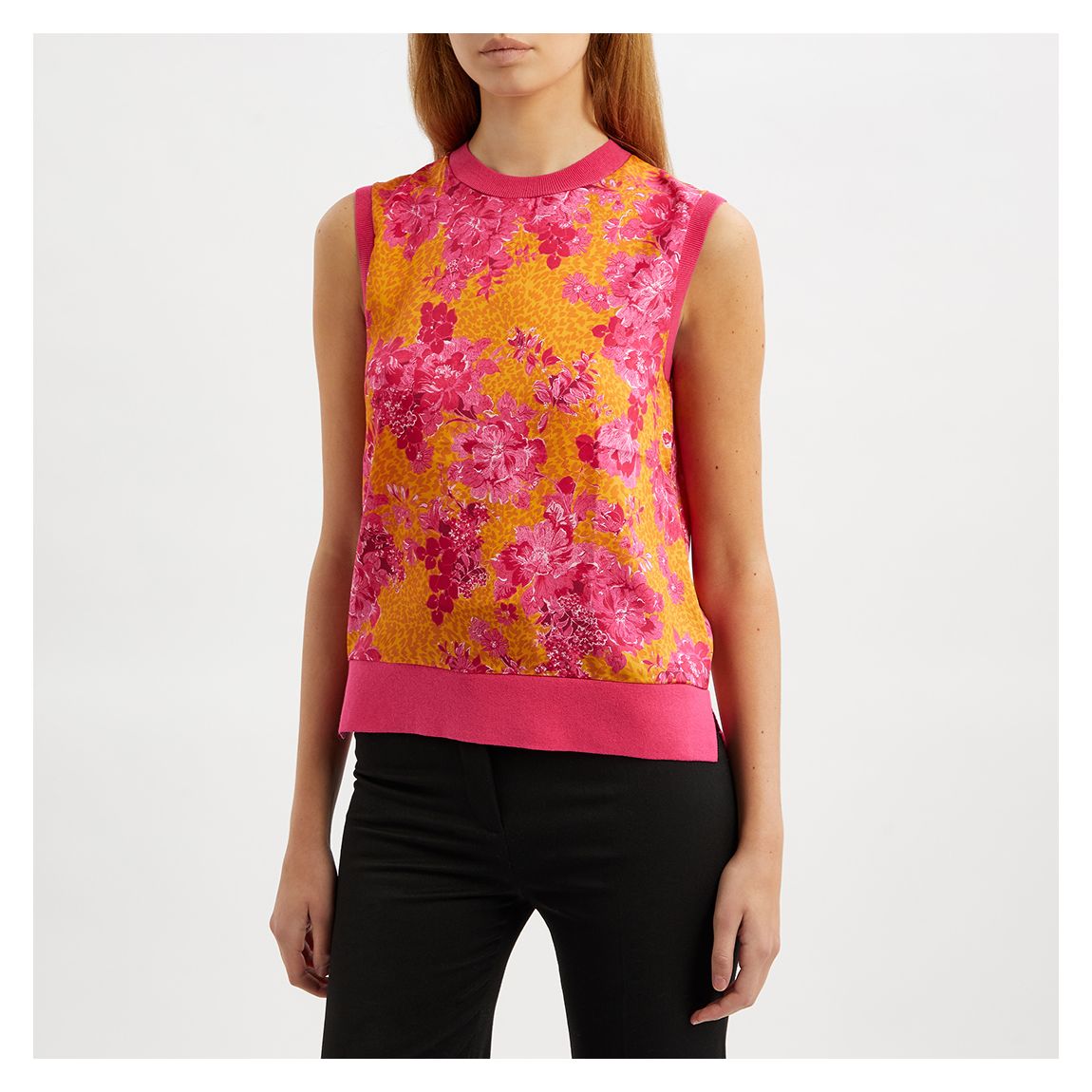 Metropolis Bright Printed Sleeveless Top main product photo