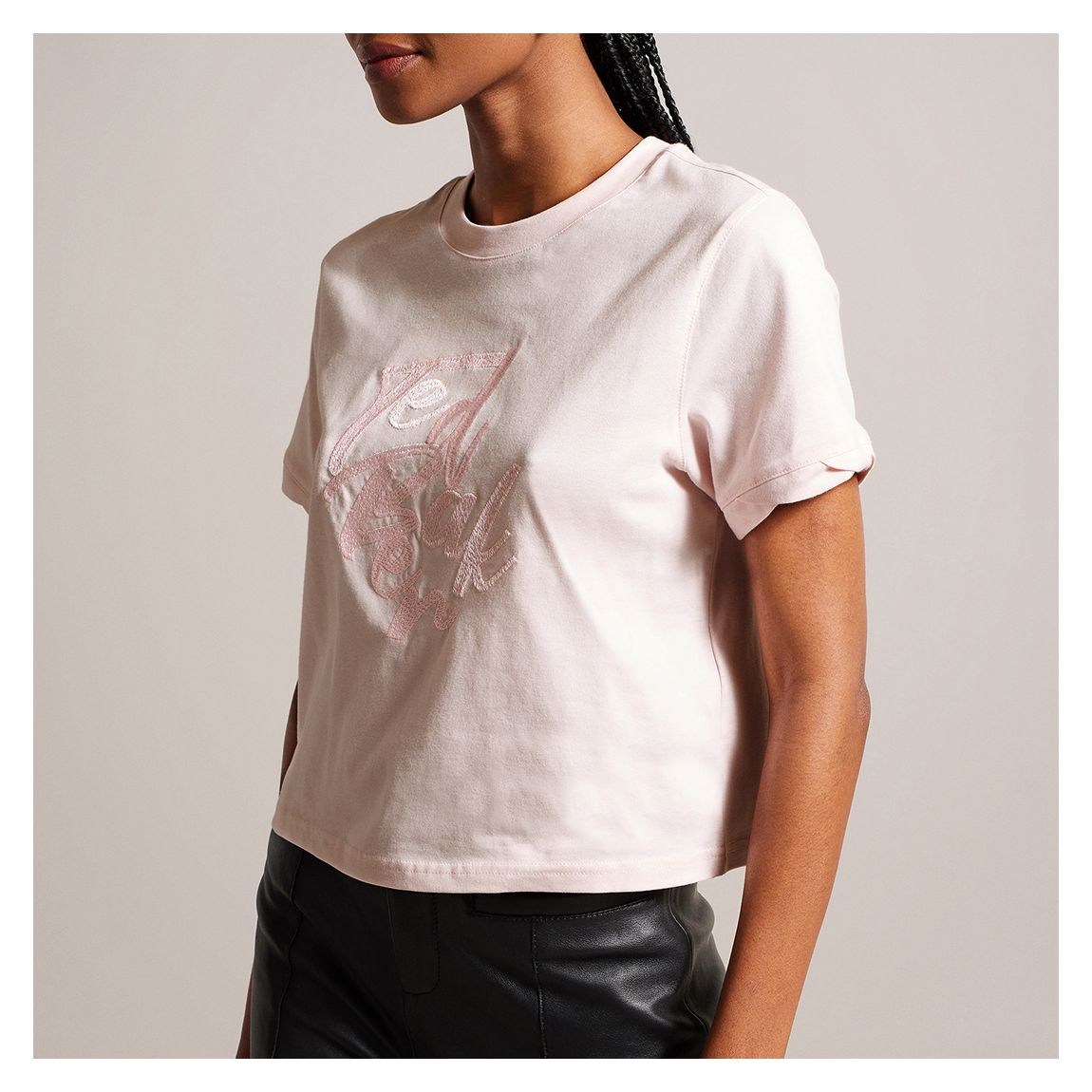 Pink Marelll Branded Cotton T-Shirt main product photo