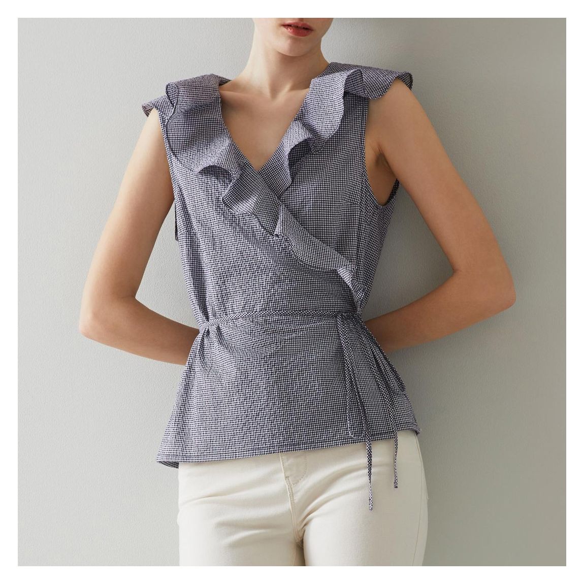 Navy Stripe Nimes Cotton Top main product photo