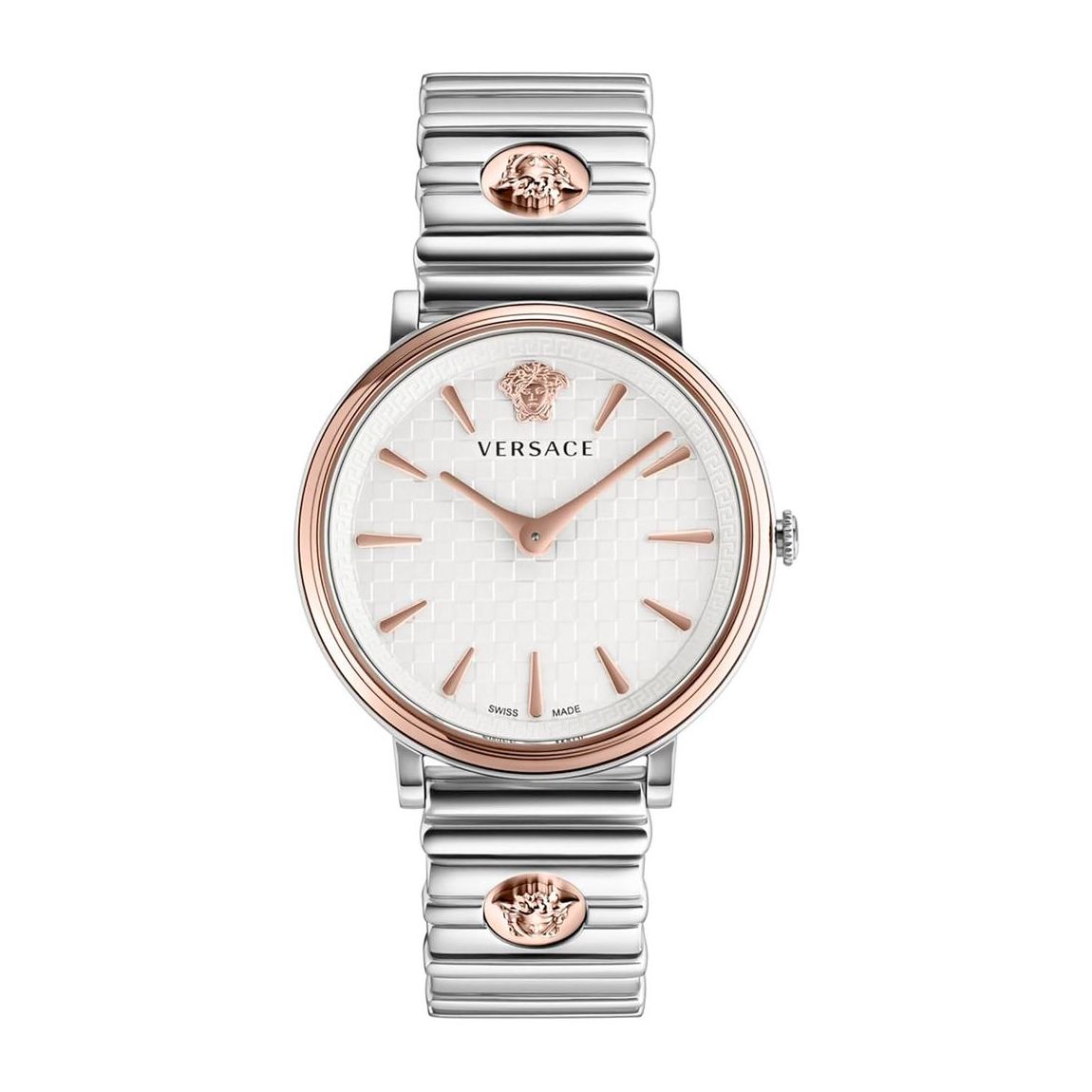 Stainless Steel Quartz Analog Watch with Logo Unisex - Grey Watches main product photo