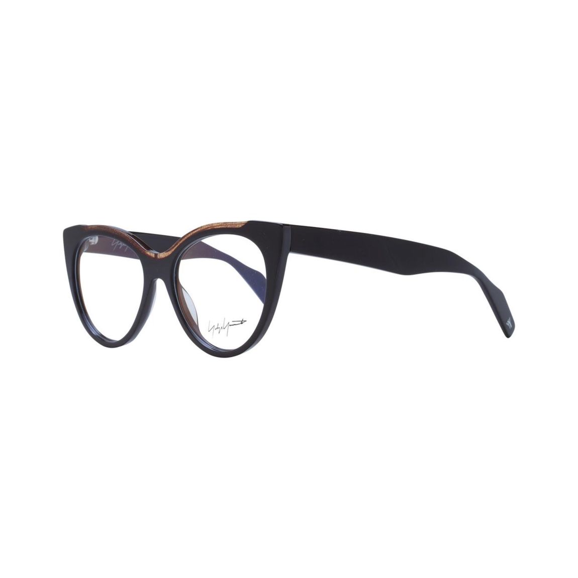 Cat Eye Eyeglasses Wooden Accent Wo - Brown Frames main product photo