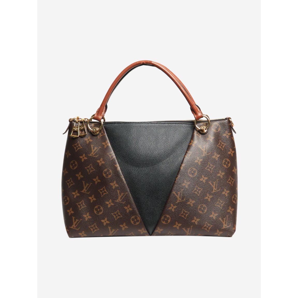 Brown 2019 V Tote MM top handle bag main product photo