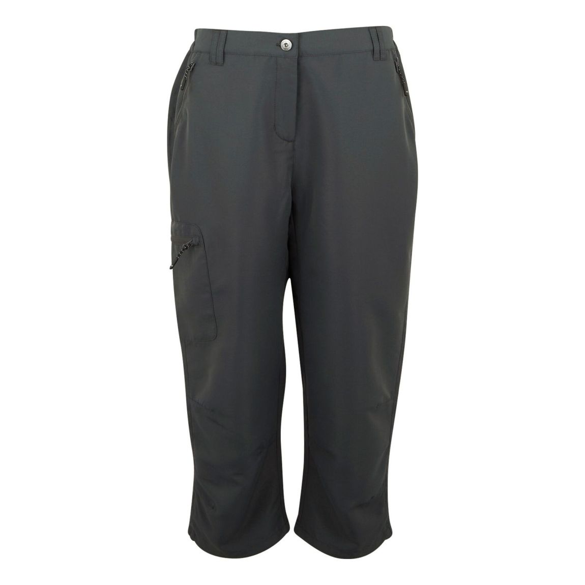 Cropped Trousers Chaska III Recycled Polyester Seal Grey main product photo