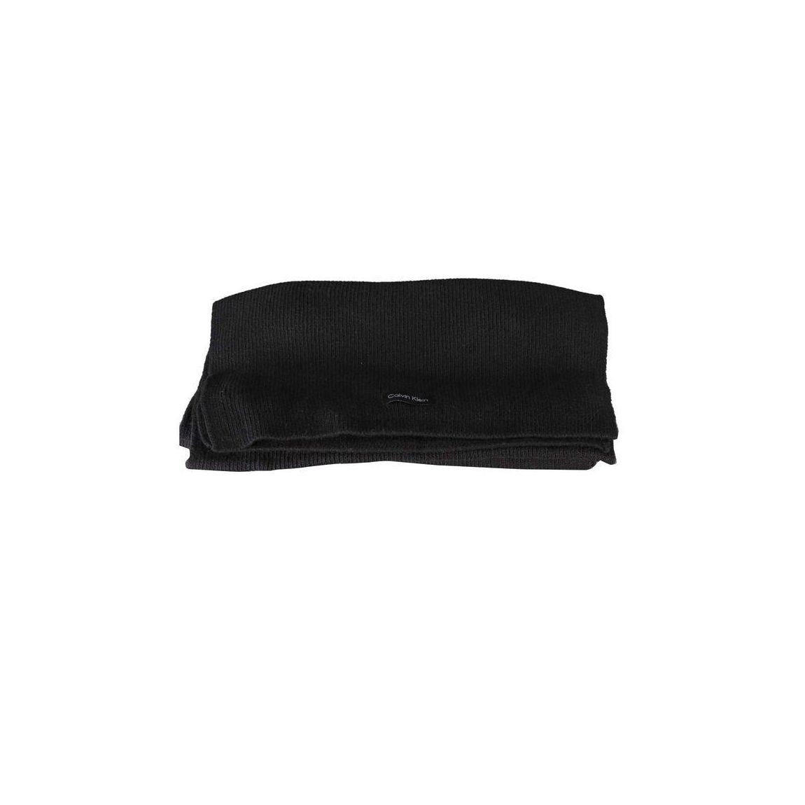 Ribbed Knit Scarf Winter Accessory Wo - Black Scarves main product photo