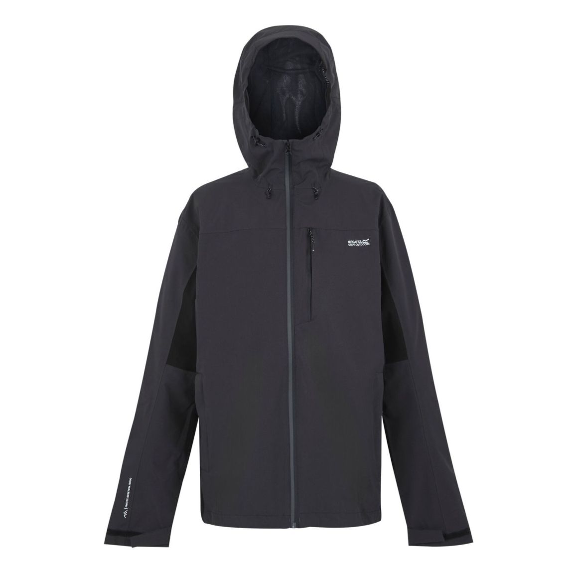 Waterproof Jacket Birchdale II Recycled Polyester Ash/Black main product photo