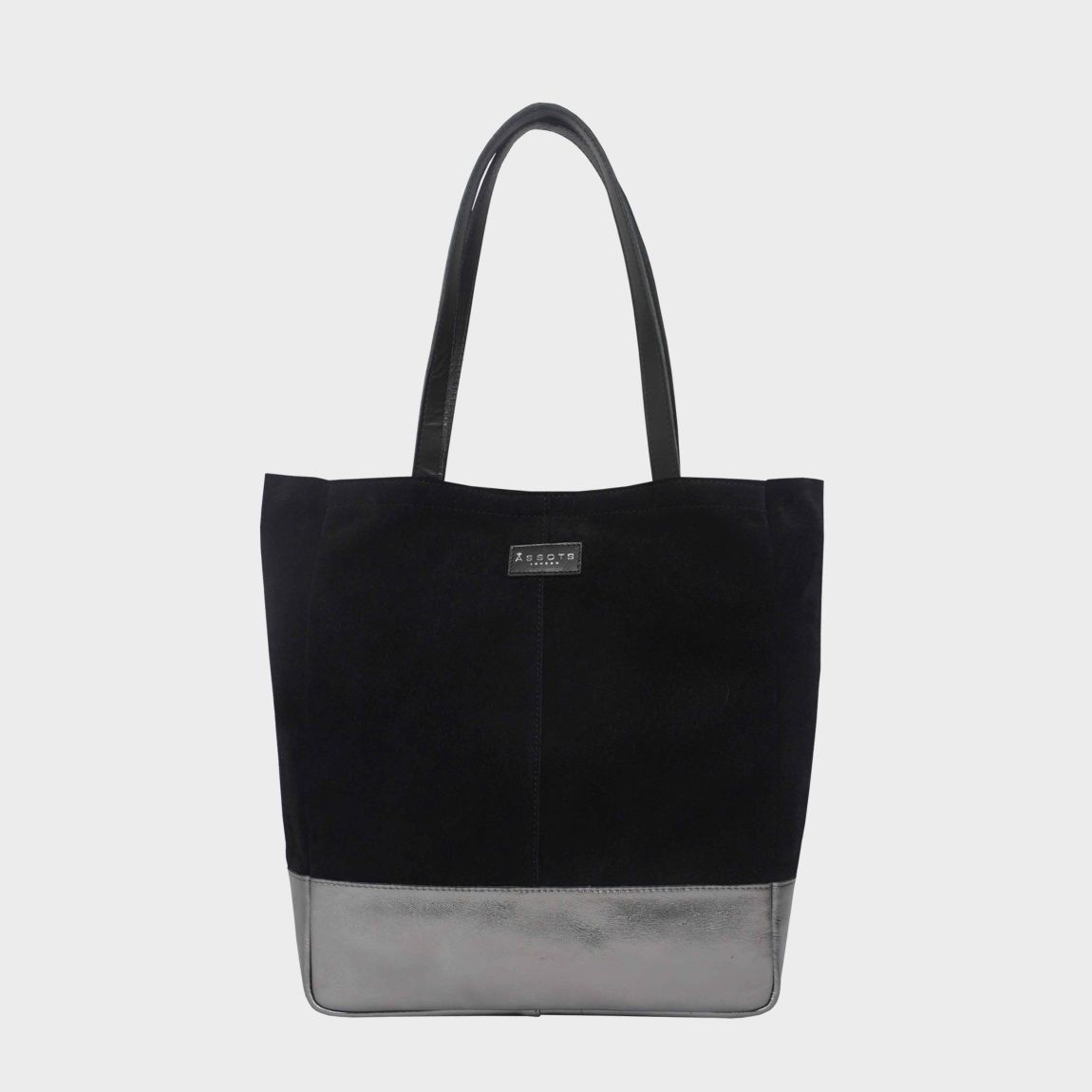 PAIGE' Metallic + Suede Real Leather Tote Bag main product photo