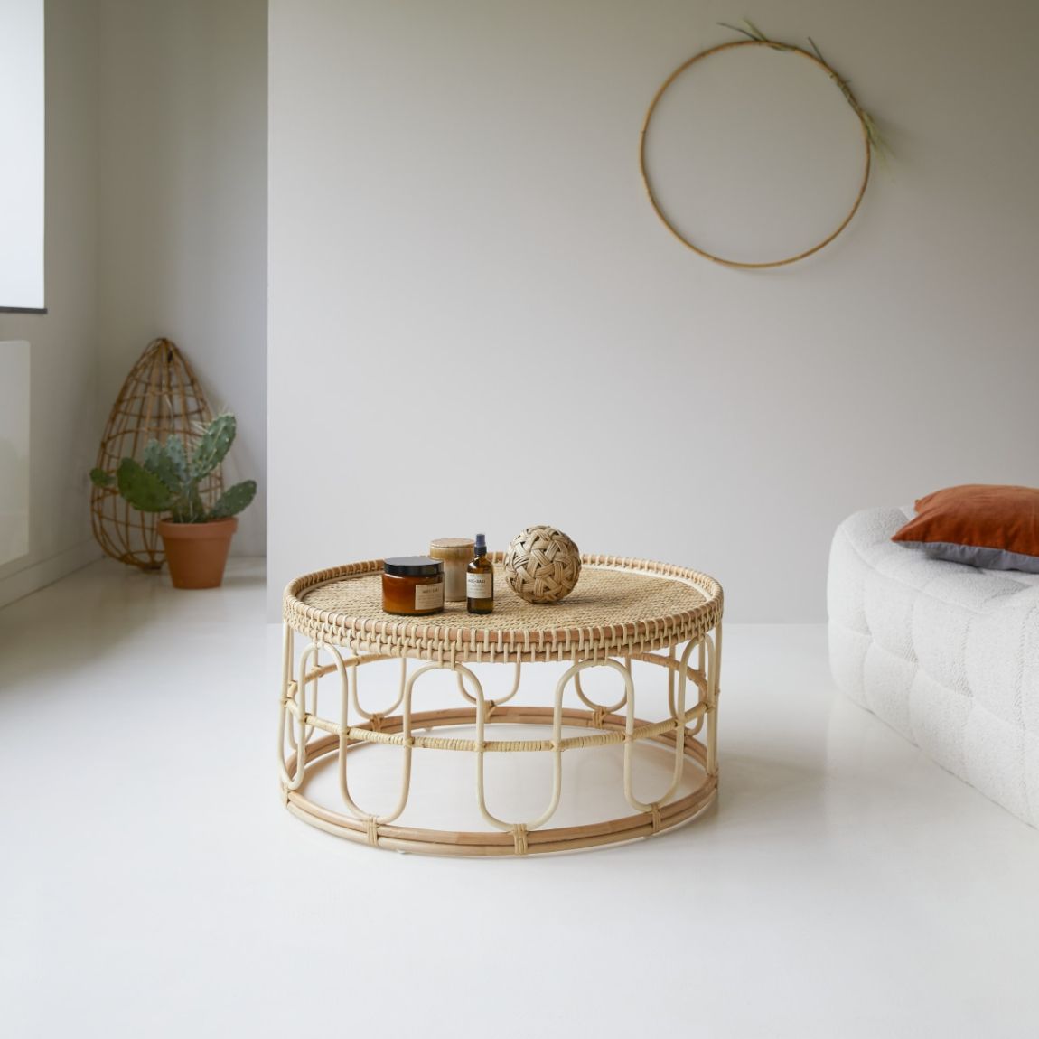 Samson - Natural Rattan Coffee Table 80 cm Samson main product photo