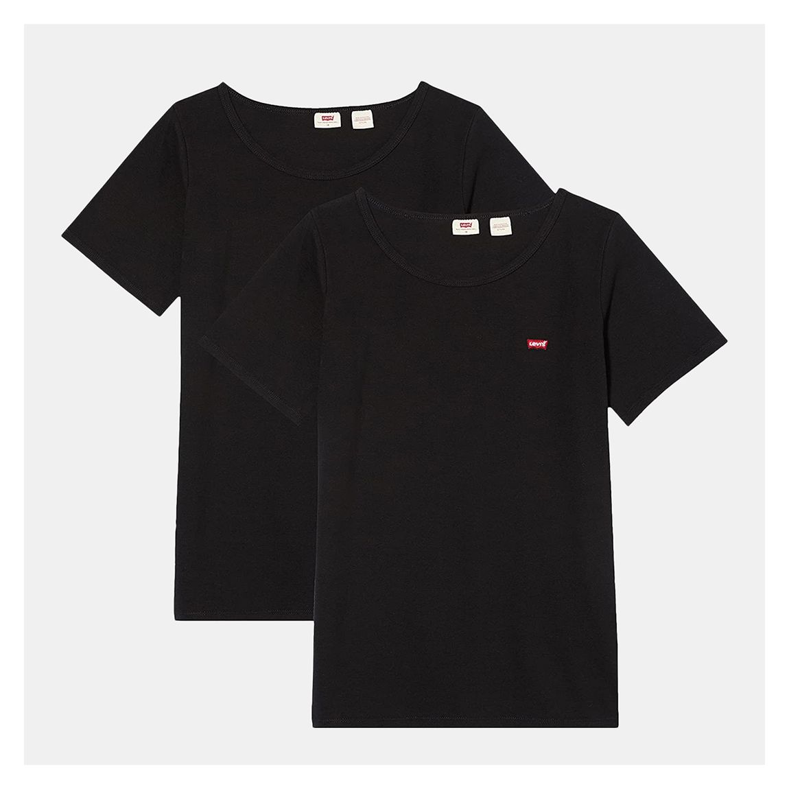 Black Plus 2 Pack Cotton T-Shirts main product photo