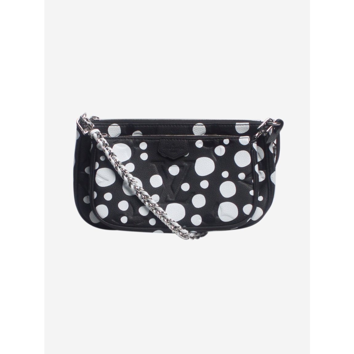 Black and white Empriente shoulder bag main product photo