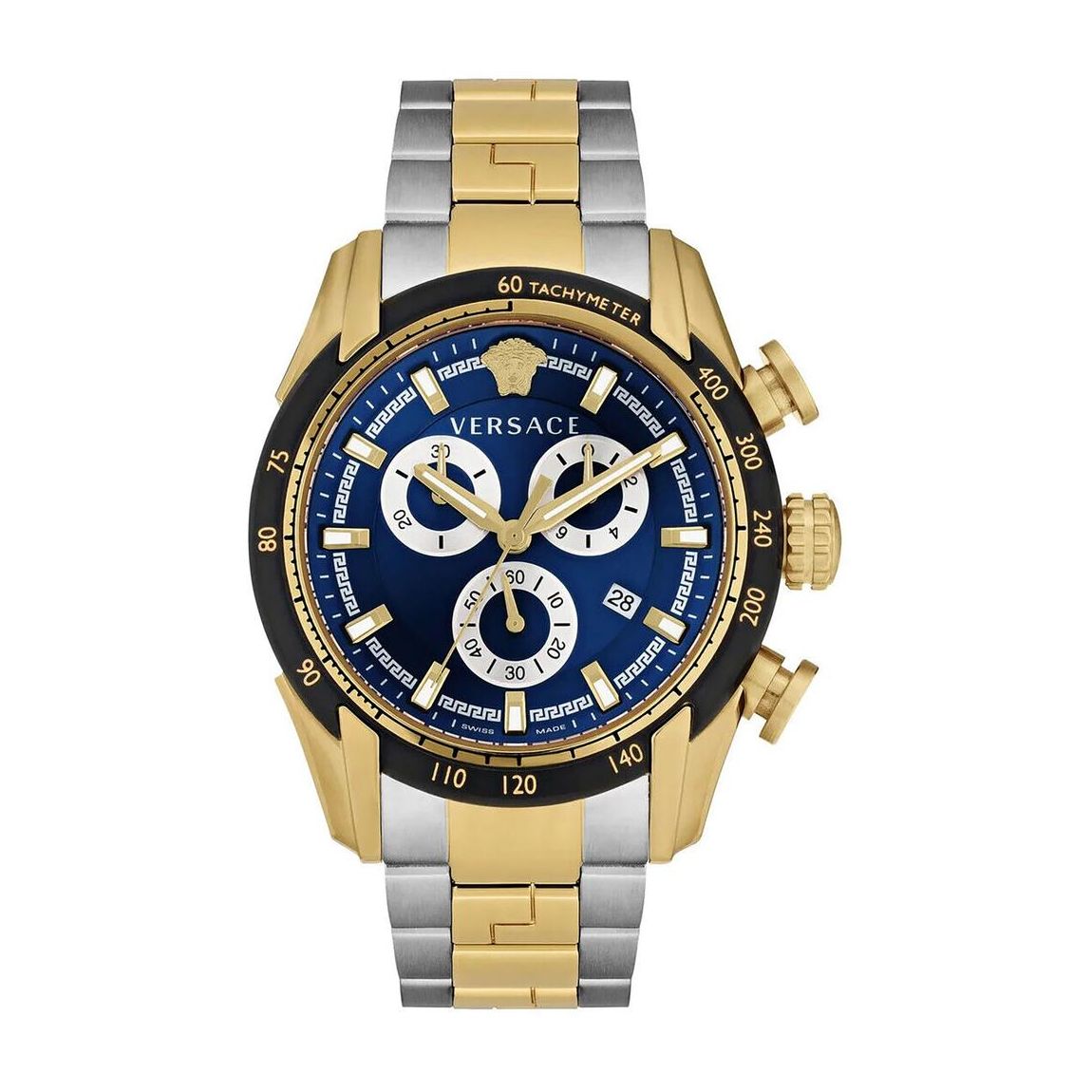 Stainless Steel Chronograph Quartz Watch with Date Indicator and main product photo