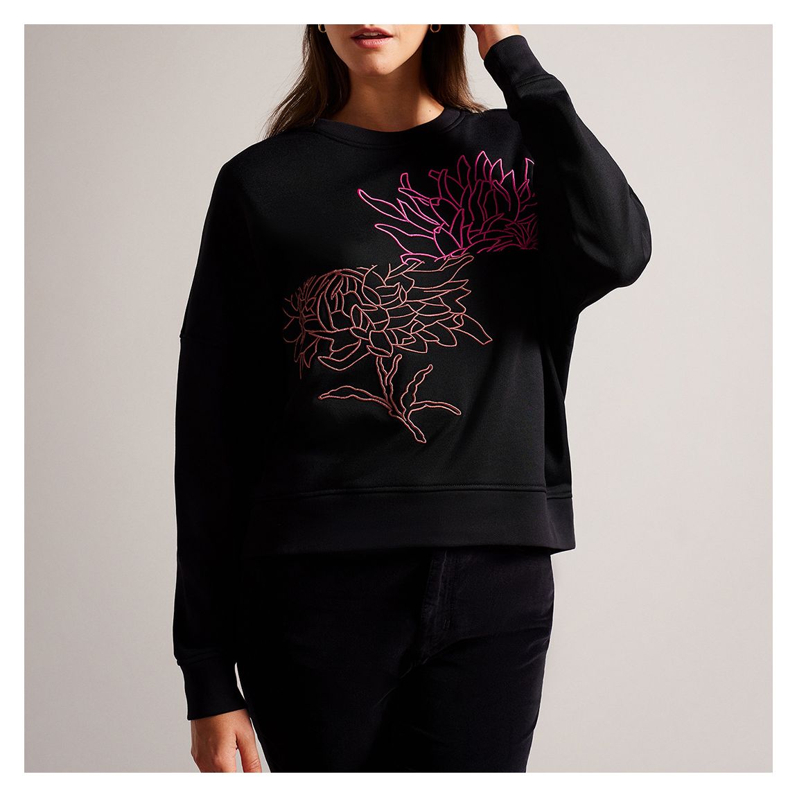 Black Genno Graphic Sweatshirt main product photo