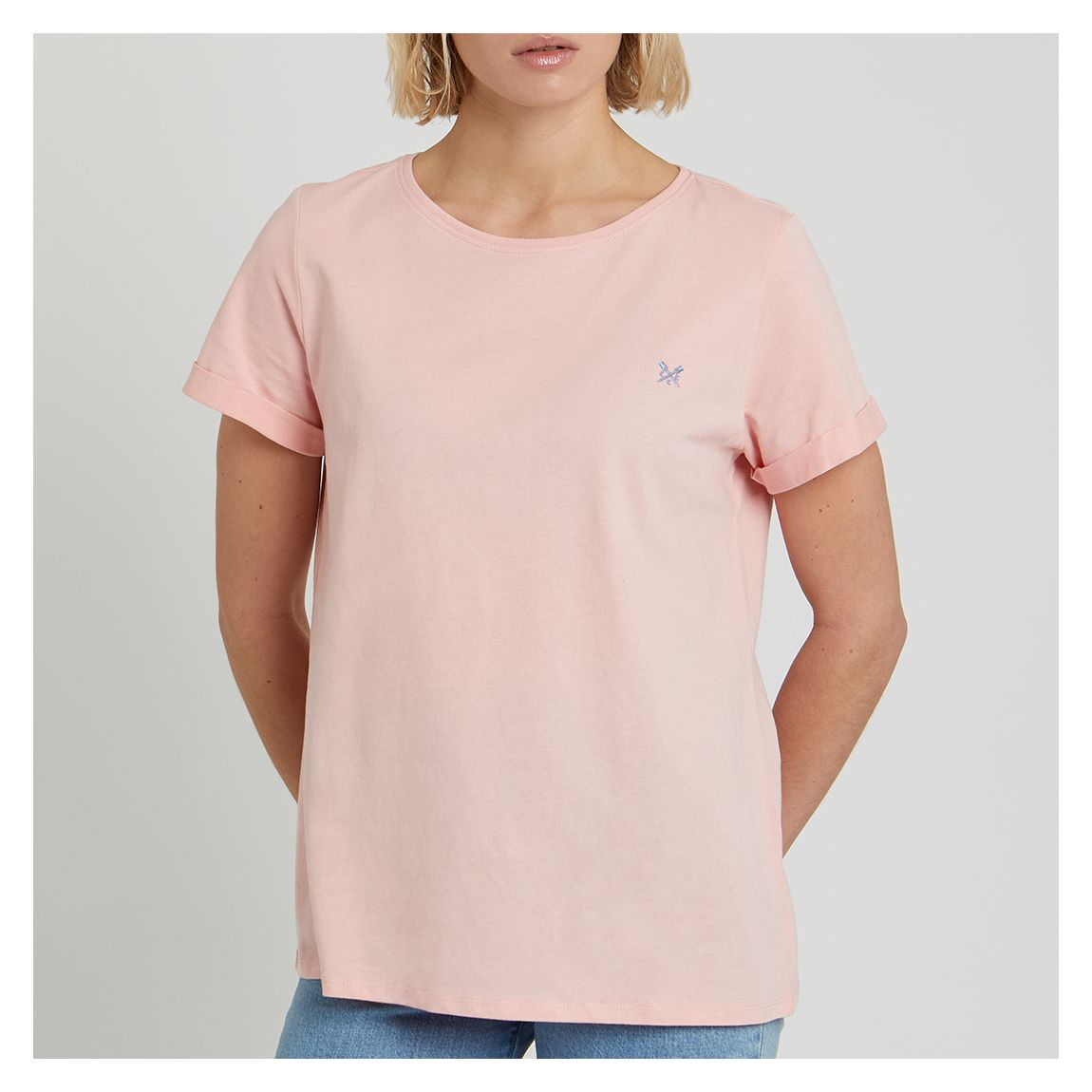 Pink Roll Sleeve T-Shirt main product photo