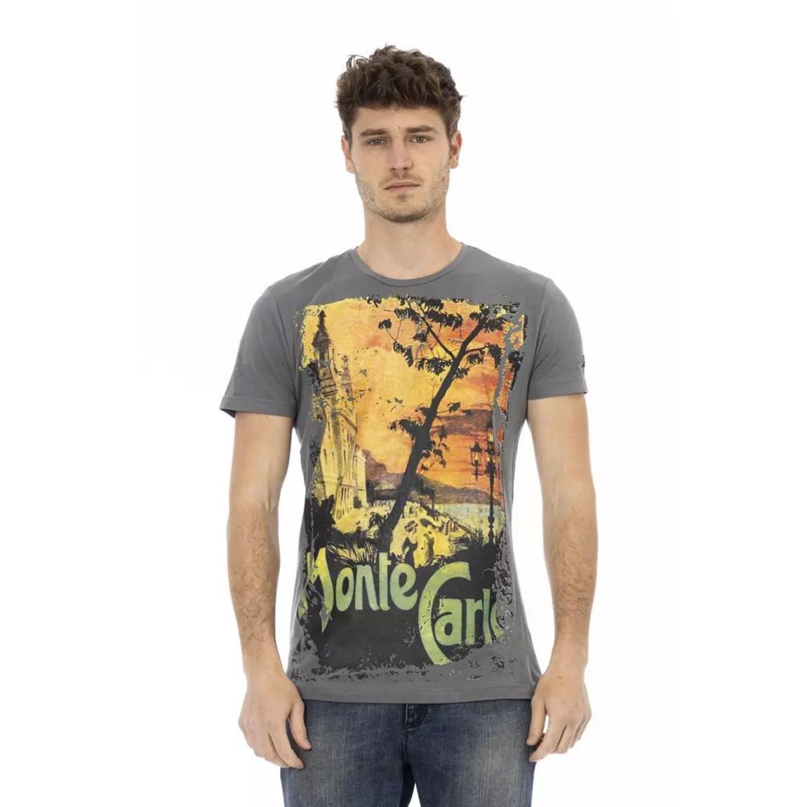 Montecarlo Graphic Tee Short Sleeve Crew Neck - Gray T-Shirts main product photo
