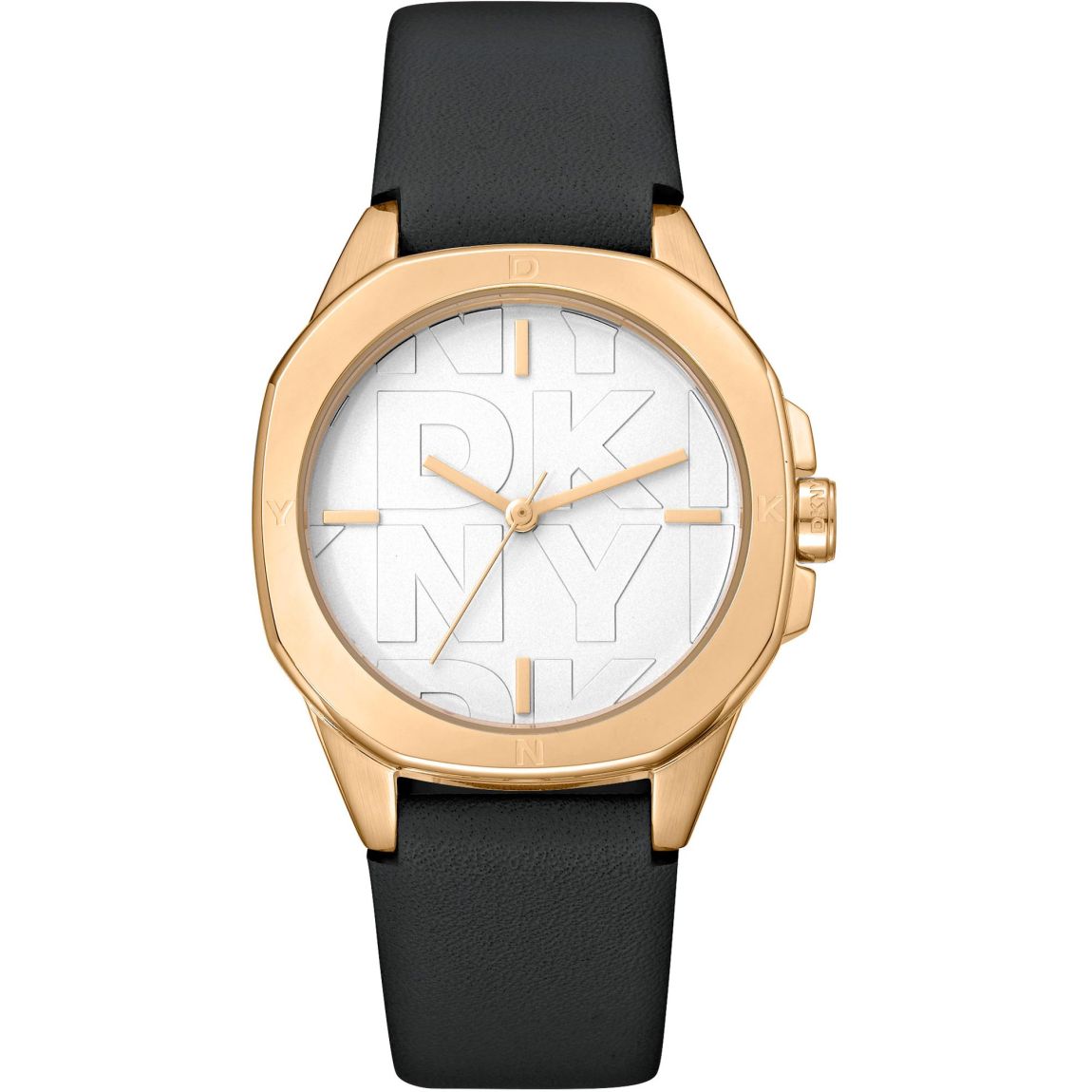 NY2952 Leather Watch Rose Gold Wo - Black Watches main product photo