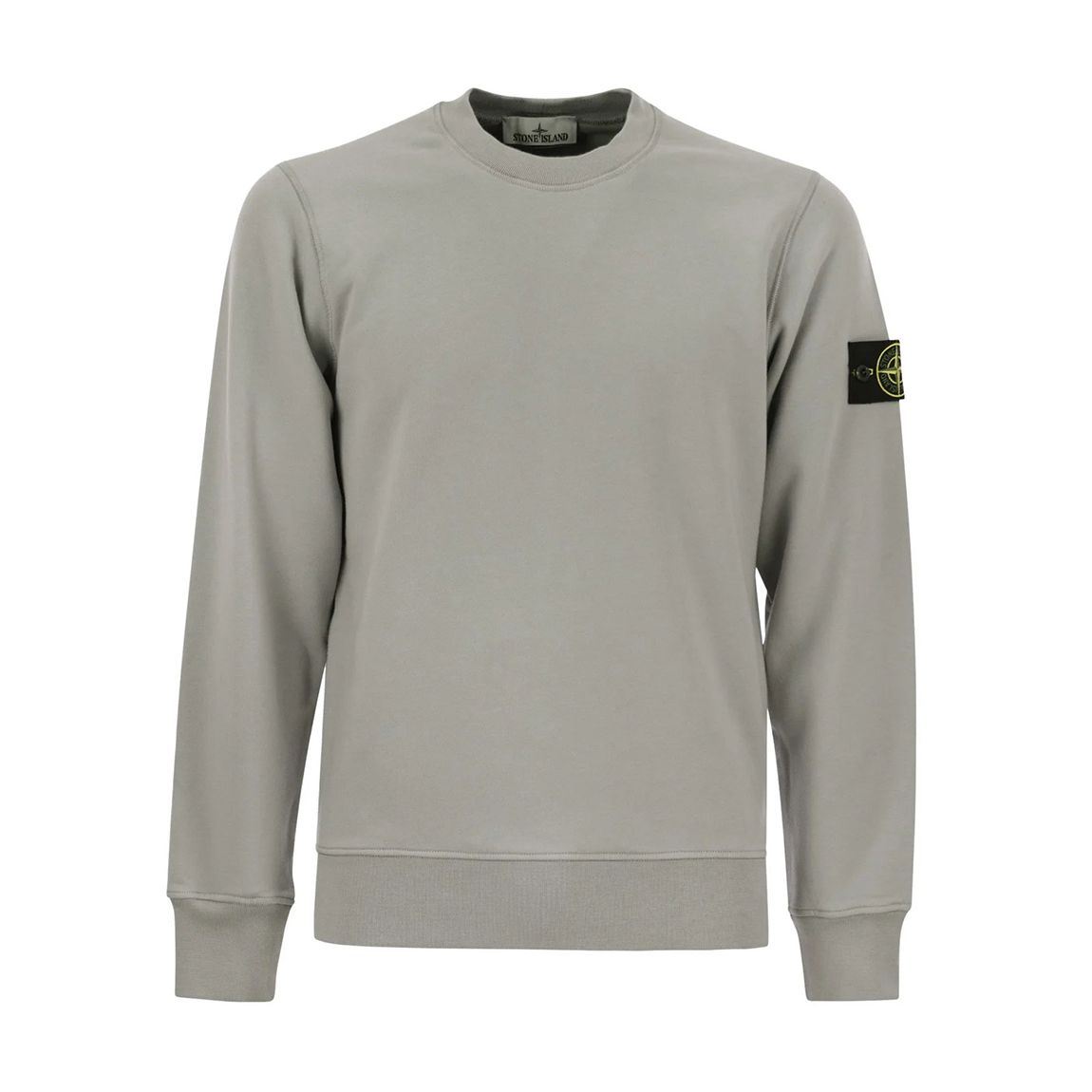 Pale Grey Crew Neck Cotton Sweatshirt main product photo