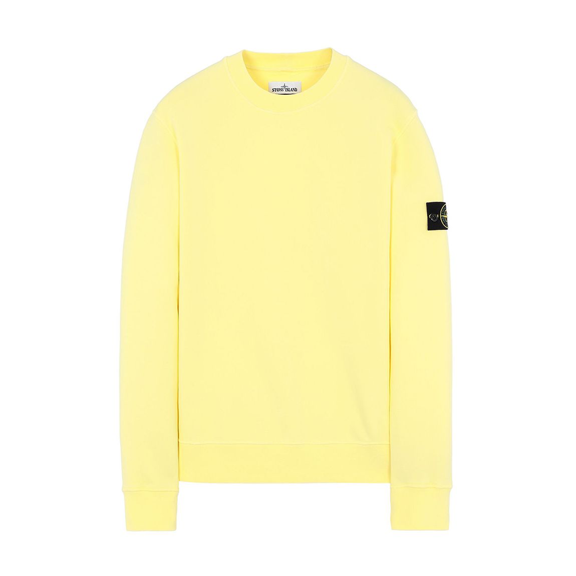 Yellow Crew Neck Fleece Sweatshirt main product photo