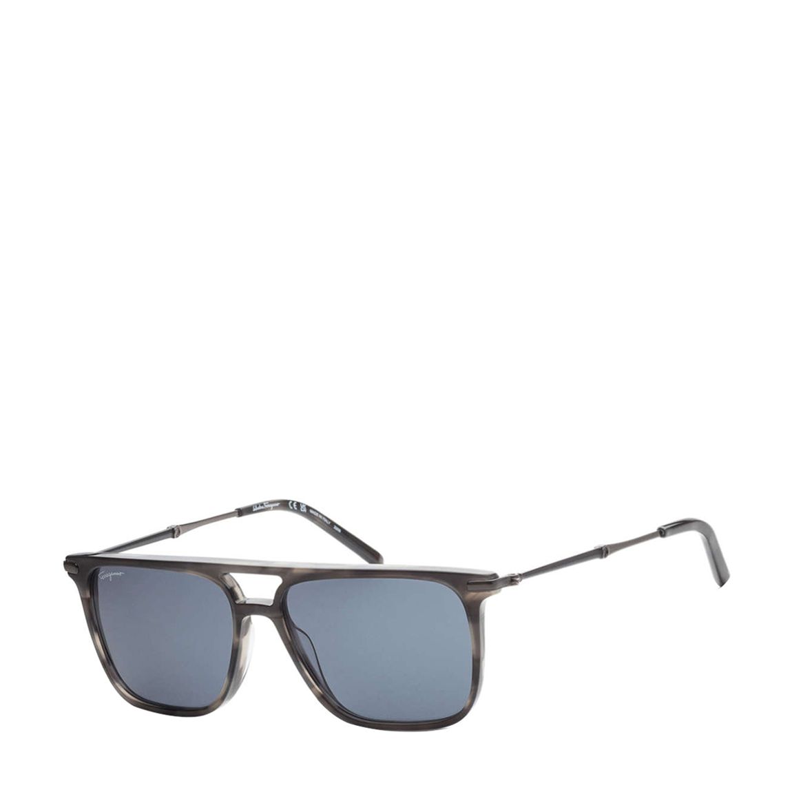 Men's Salvatore Ferragamo Black Sunglasses 57mm main product photo
