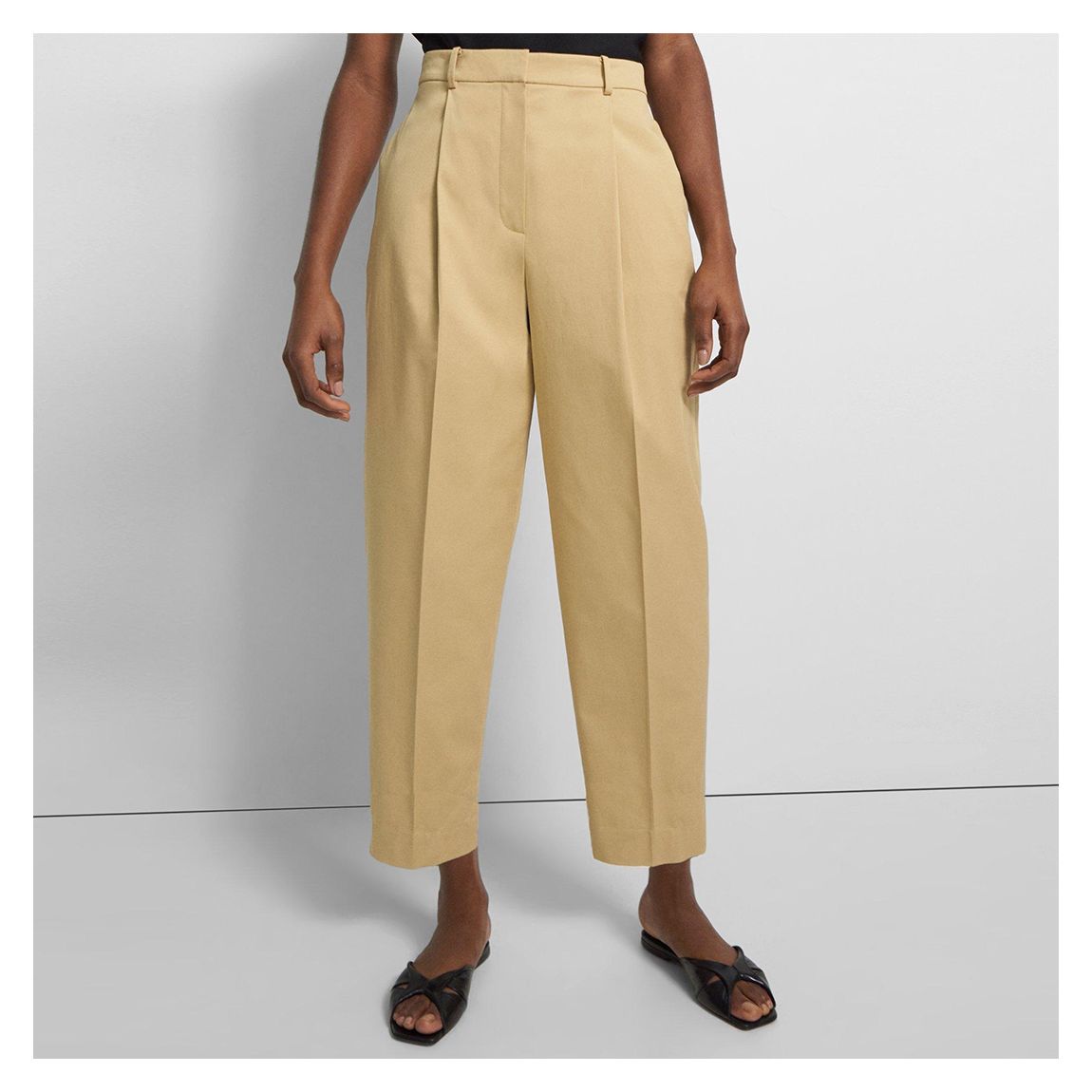 Sand Carrot Cotton Blend Trousers main product photo