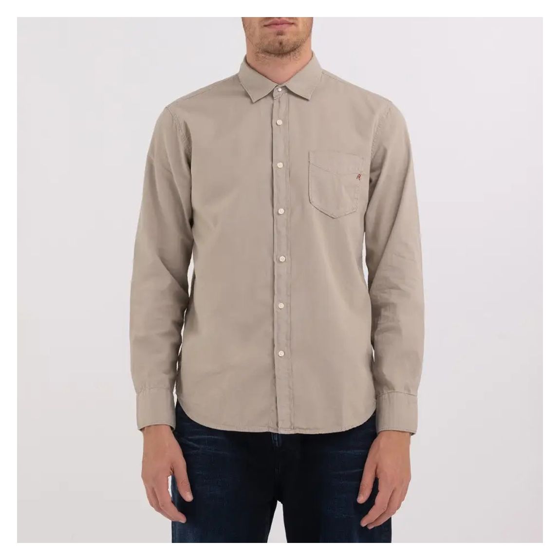 Stone Chest Pocket Cotton Shirt main product photo