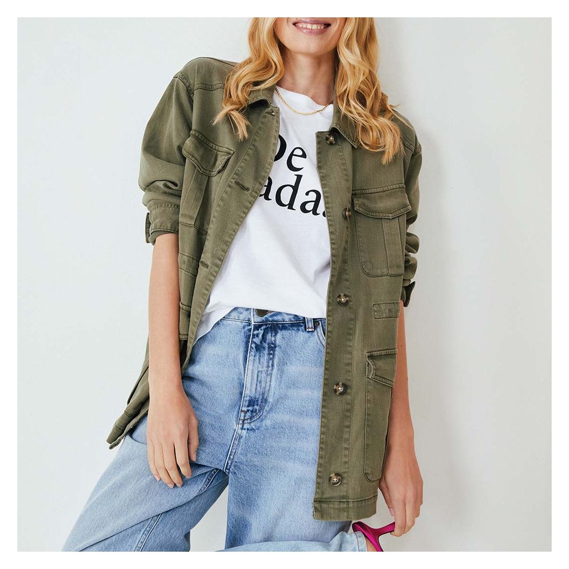 Khaki Pippa Utility Jacket main product photo