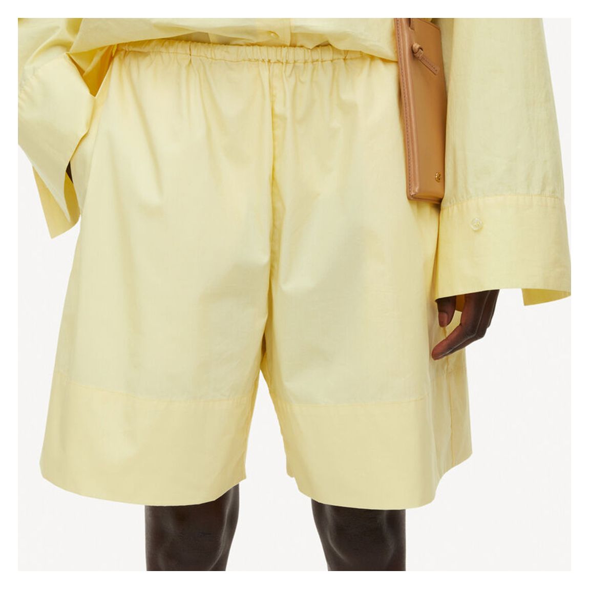 Yellow Cotton Blend Short main product photo