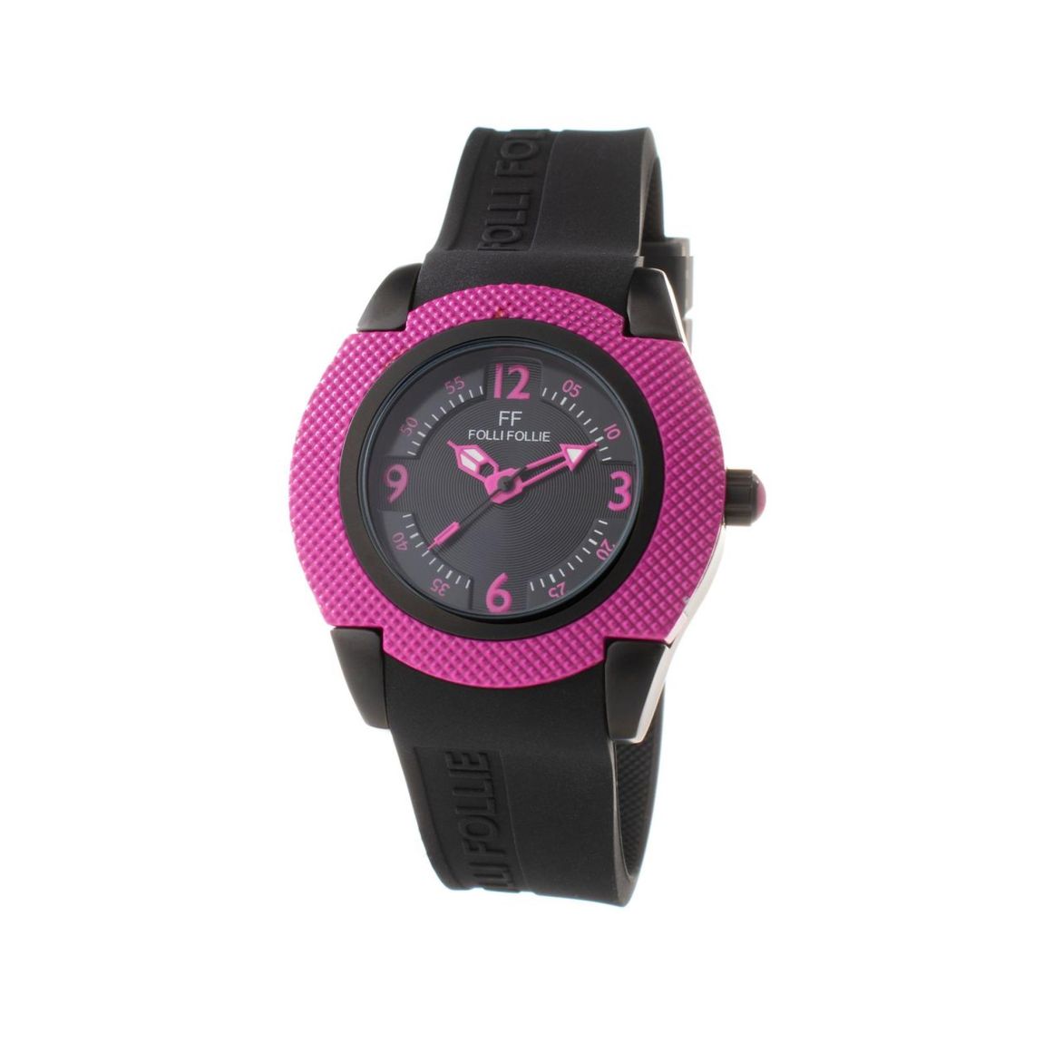 Folli Follie Watch Silicone Strap Wo - Black Watches main product photo