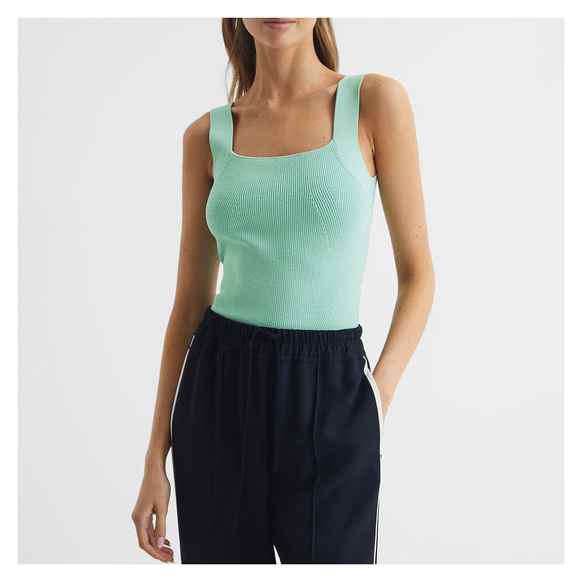 Mint Tamara Square Neck Vest main product photo