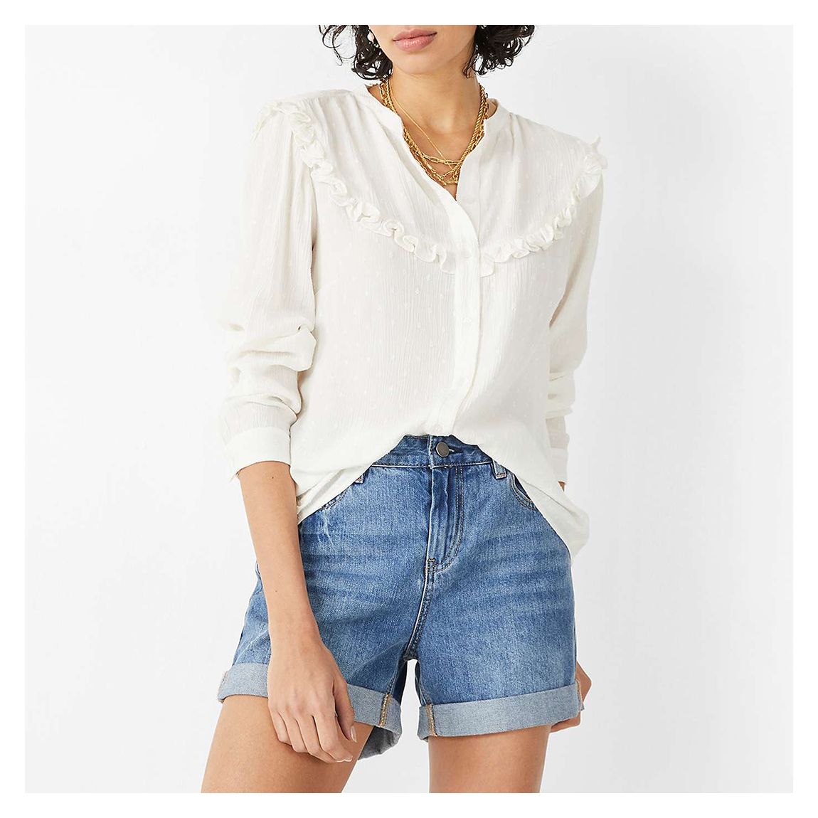 Ecru Adaline Blouse main product photo