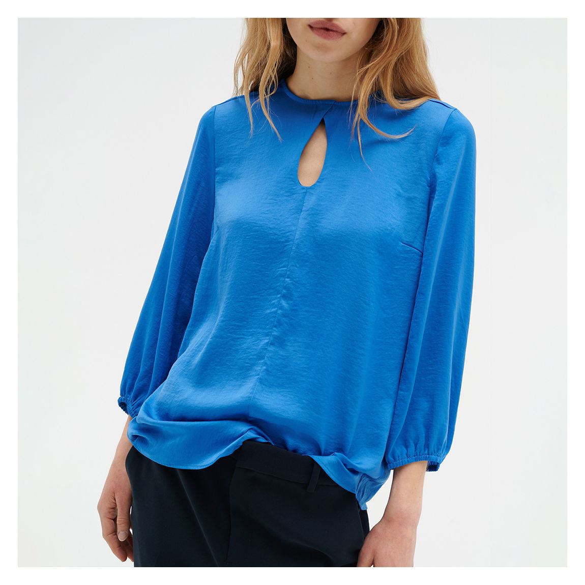 Royal Blue Dota Blouse main product photo