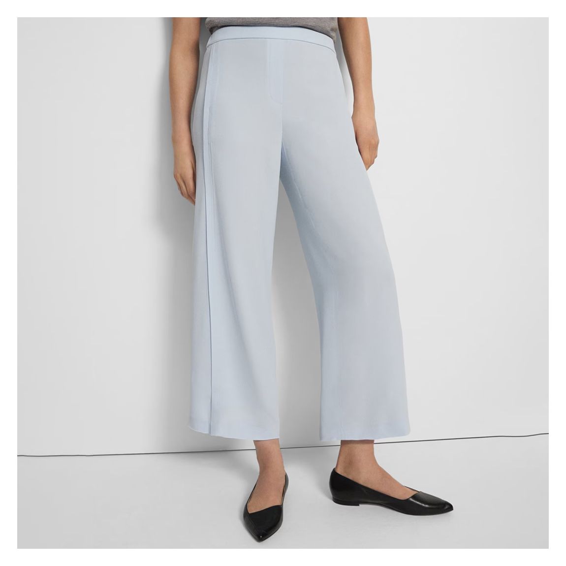 Pale Blue Wide Leg Trousers main product photo