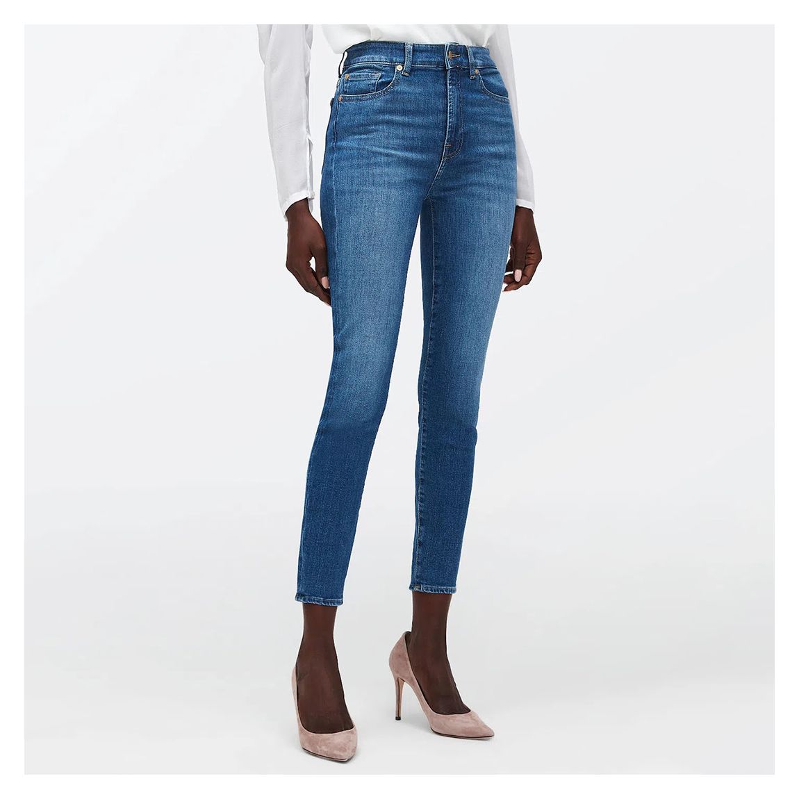 Blue Aubrey Slim Stretch Jeans main product photo