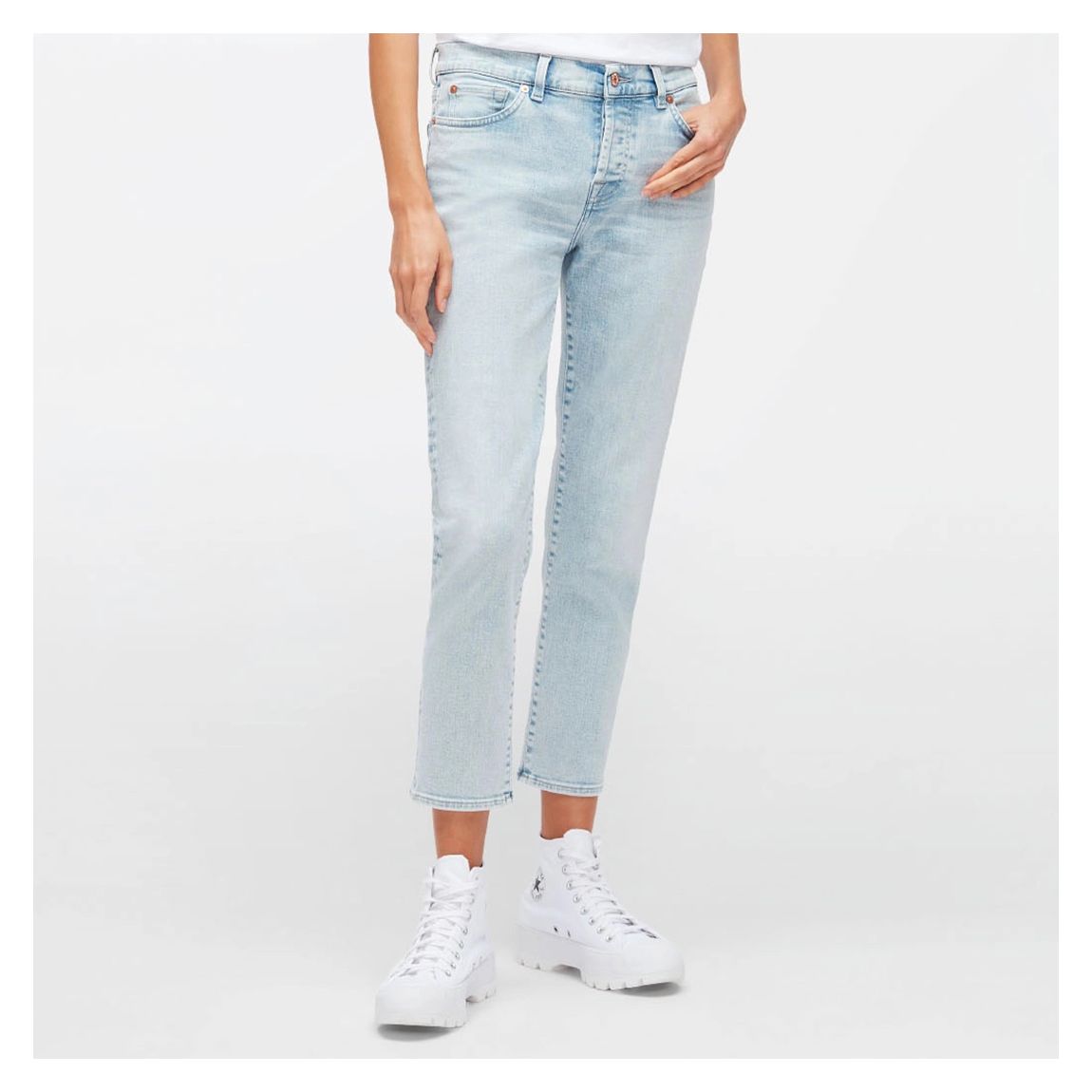 Light Blue Asher Slim Stretch Jeans main product photo