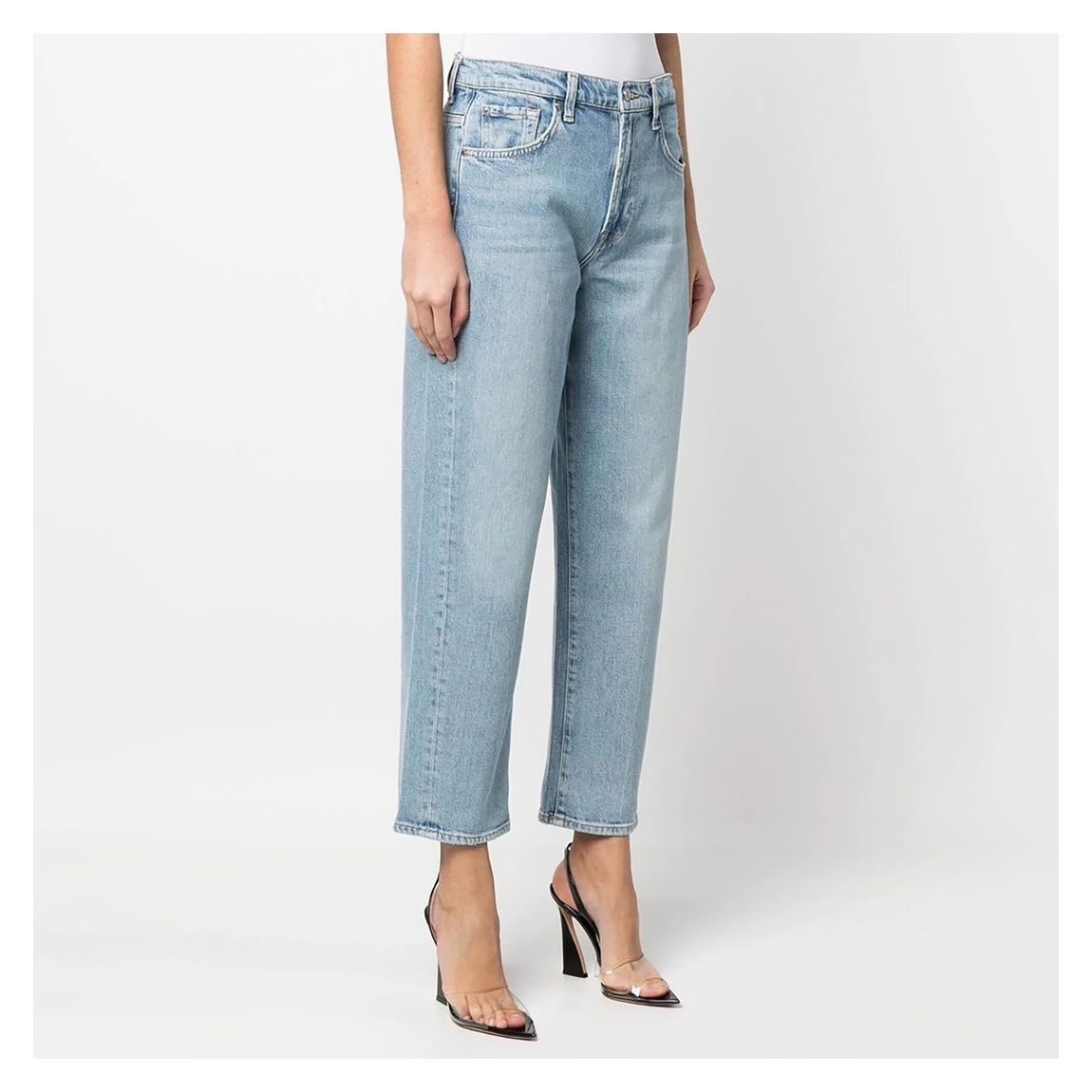 Light Blue Straight Stretch Jeans main product photo