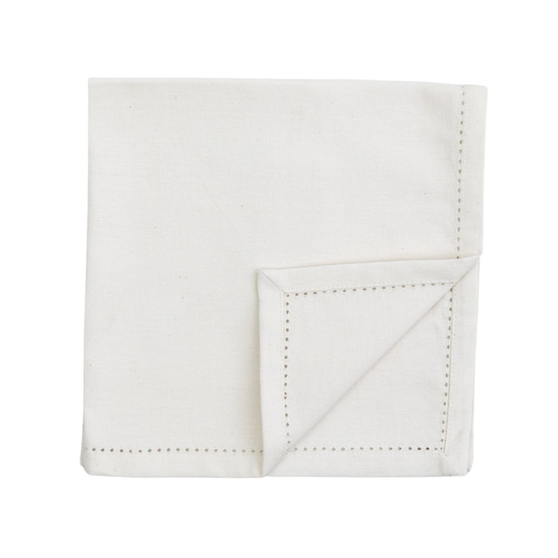 Pack of 4 Organic Cotton Napkin, White main product photo