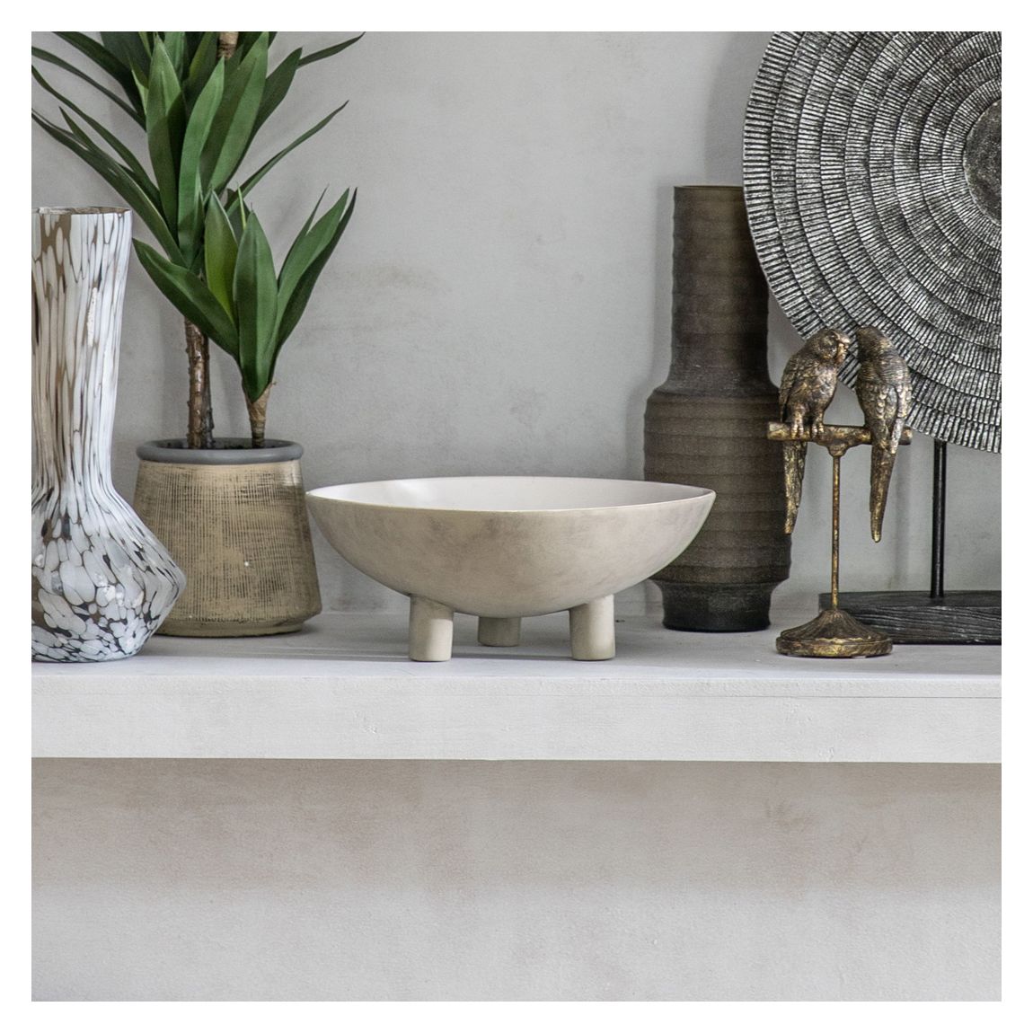 Arvin Small Bowl, Natural/White main product photo