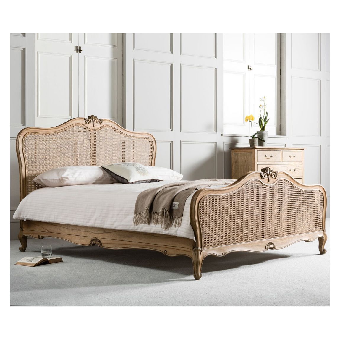 Stanal Super King Cane Bed, Weathered main product photo
