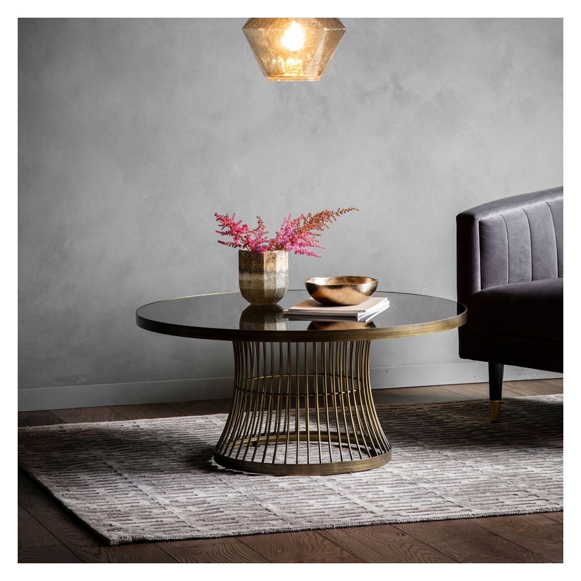 Gustine Coffee Table, Bronze main product photo