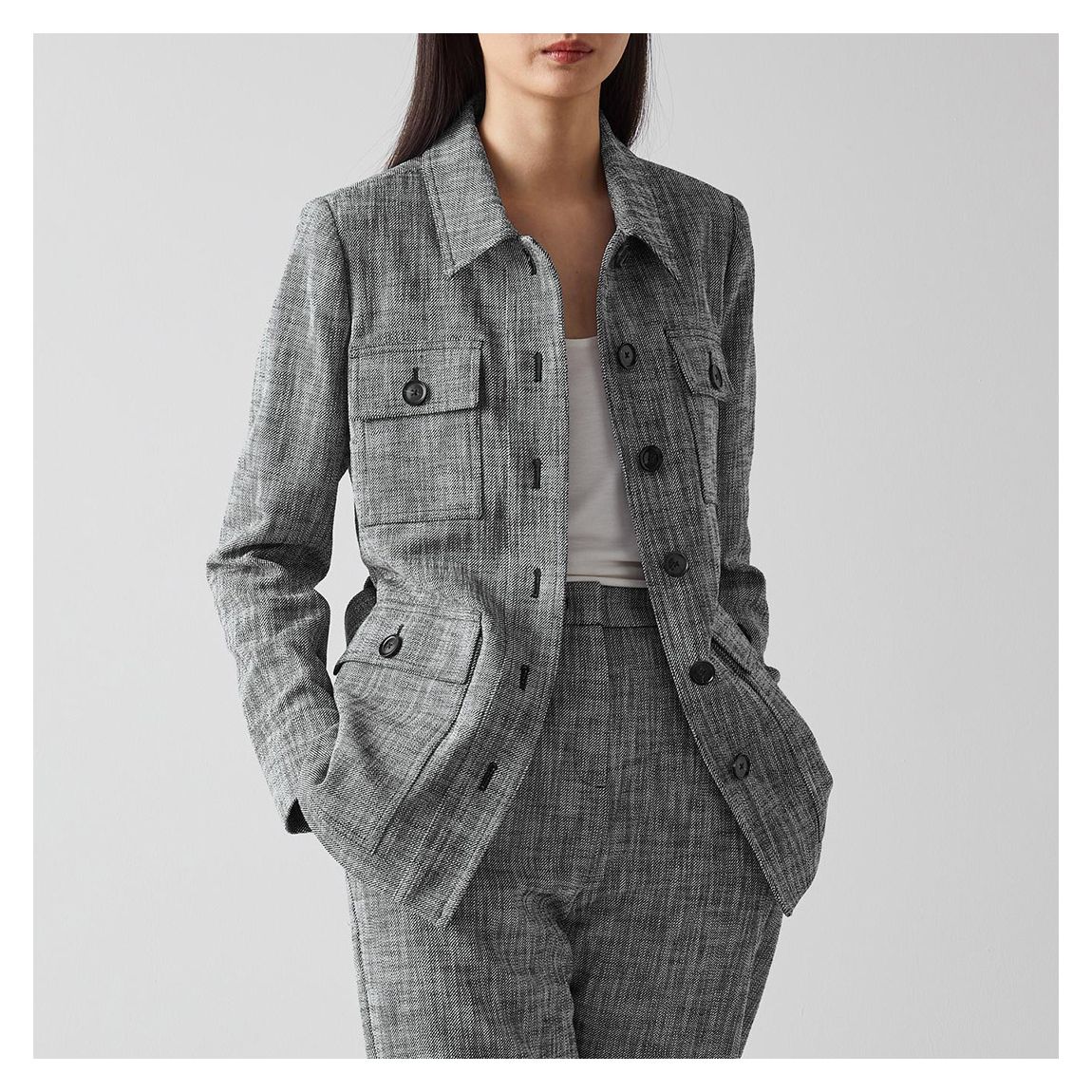 Blue Zurich Cotton Blend Jacket main product photo