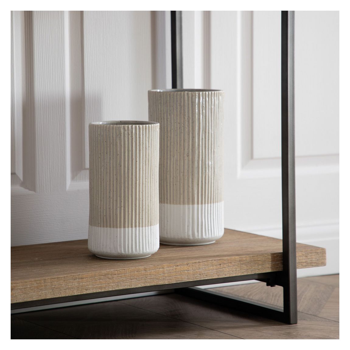 Sanger Small Vase, Oatmeal main product photo