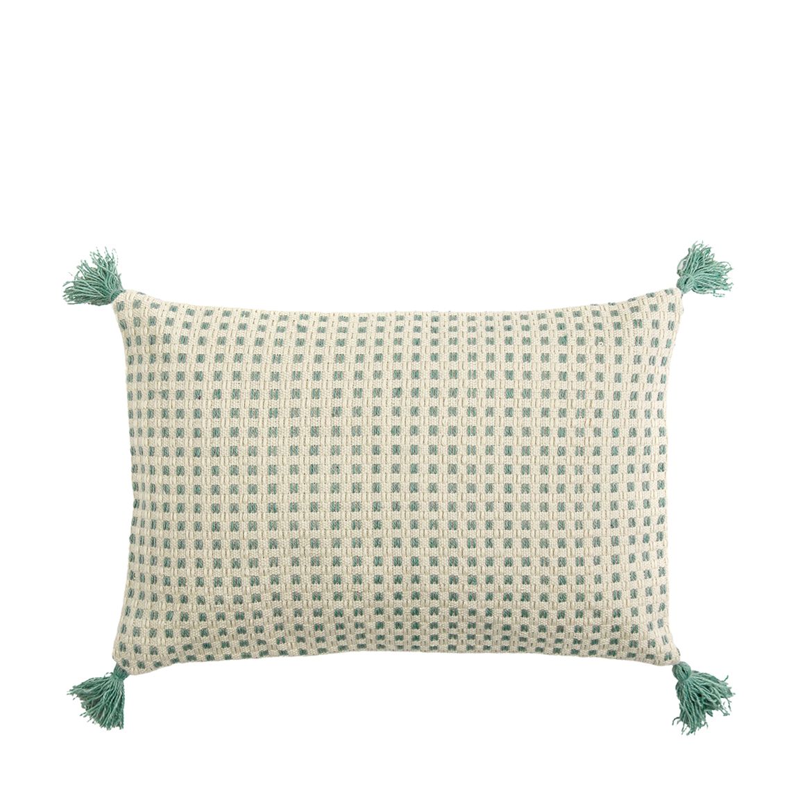 Simply Green Coconut Grove Tassel 60x40cm Cushion, Green main product photo