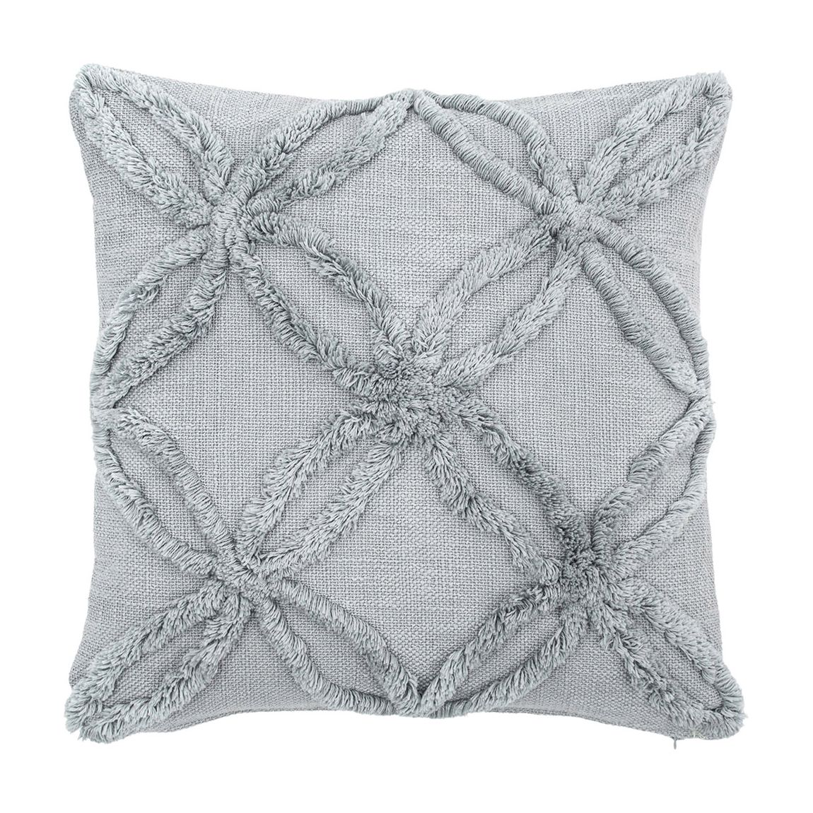 Simply Green Miami Tufted Cushion Grey 50x50cm main product photo