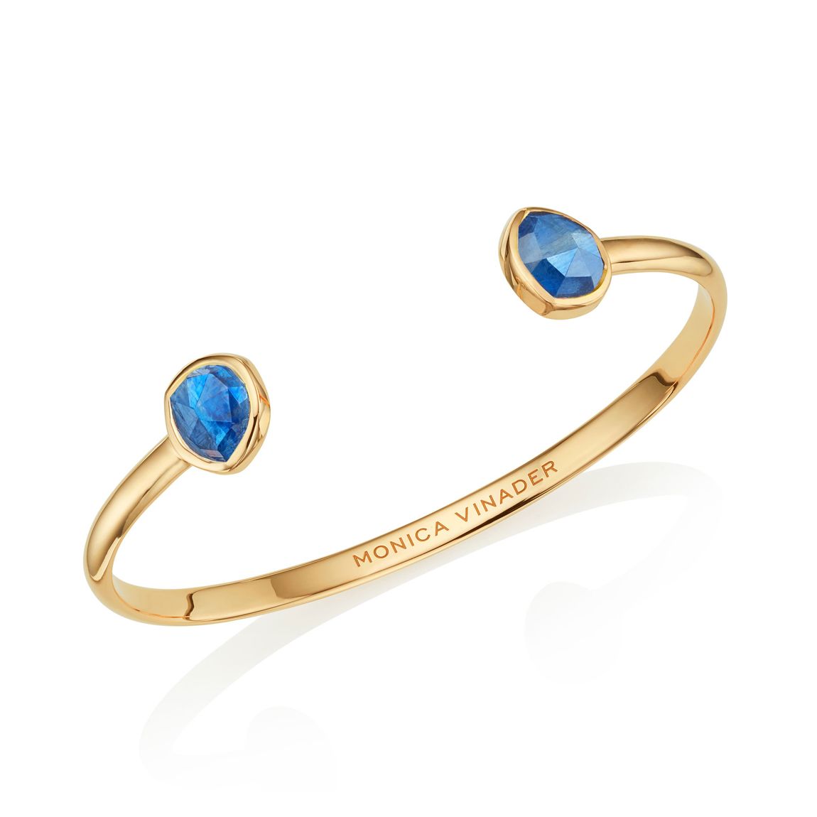Gold Vermeil Siren Thin Cuff - Kyanite main product photo