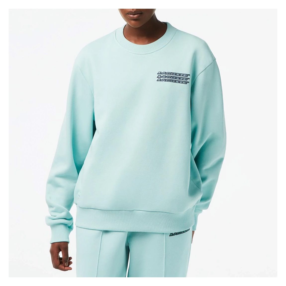 Pale Blue Cotton Blend Sweatshirt main product photo