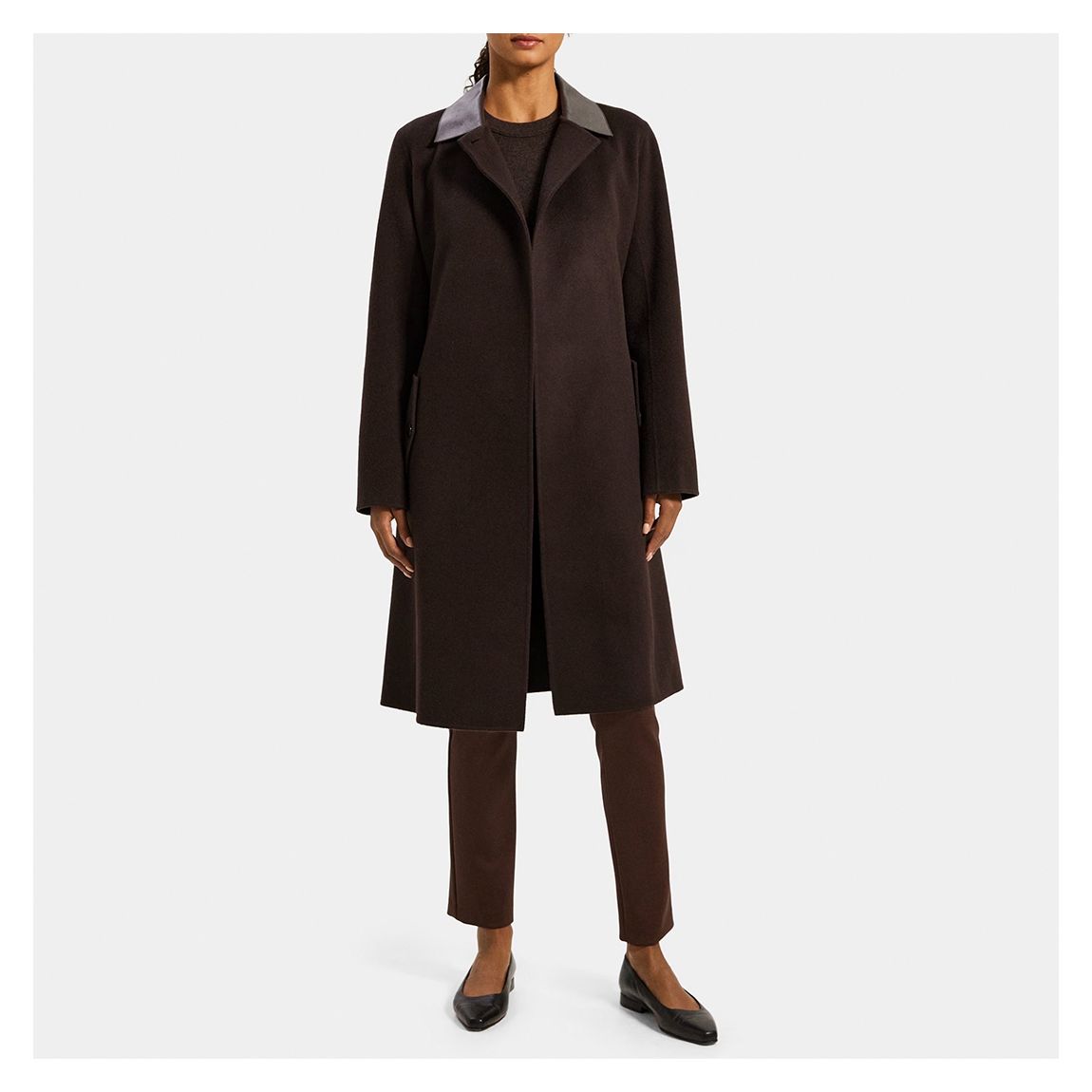 Mocha Belted Coat main product photo