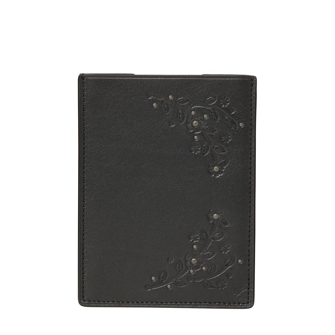Black Floral Passport Case main product photo