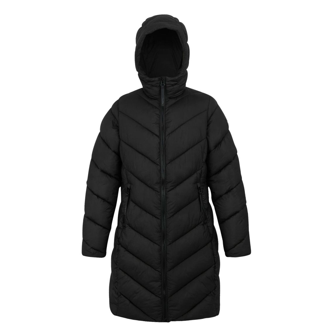 Womens/Ladies Andia II Contrast Zip Jacket Black main product photo
